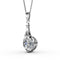 Yolora Dames Ketting - Kalpa Camaka Kristallen Hanger - 18K Wit Verguld - Zilverkleurig