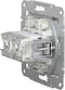 RJ45-aansluiting CAT6 UTP - 2-voudig - Zonder Frame - Wit - Asfora - Schneider Electric - EPH4870121D