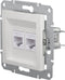 RJ45-aansluiting CAT6 UTP - 2-voudig - Zonder Frame - Wit - Asfora - Schneider Electric - EPH4870121D