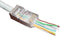 RJ45 krimp connectoren (STP) met doorsteekmontage voor CAT6 netwerkkabel (vast/flexibel) - 50 stuks