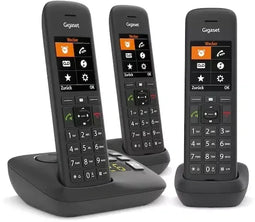 Gigaset A970A - DECT-telefoon - 3 handsets - Antwoordapparaat - Zwart