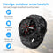 Nuvance Outdoor Smartwatch - 45 mm - IP67 Waterdicht - Bluetooth - Zwart