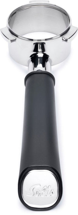 Solis Perfetta - Bottomless Portafilter 54mm - Bodemloze Filterdrager RVS Zwart