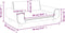 vidaXL Kinderbank 70x45x33 cm fluweel lichtgrijs