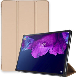 imoshion Tablet Hoes - Geschikt voor Lenovo Tab P11 Plus, Lenovo Tab P11 - Trifold Bookcase - Goud