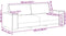 vidaXL - Driezitsbank - 180 - cm - fluweel - geel