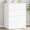 vidaXL - Dressoir - 60x39x80 - cm - bewerkt - hout - wit