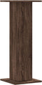 vidaXL - Speakerstandaards - 2 - st - 30x30x80 - cm - bewerkt - hout - bruin - eiken