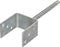 vidaXL Grondankers 6 st 9x6x30 cm gegalvaniseerd staal zilverkleurig