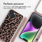 iMoshion Hoesje Geschikt voor iPhone 14 Hoesje Met Koord - iMoshion Siliconen design hoesje met koord - Roze / Animal Pink