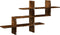 vidaXL - Wandschap - 124,5x18x60,5 - cm - bewerkt - hout - gerookt - eikenkleurig