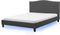 MONTPELLIER - Bed LED - Grijs/Meerkleurig - 160 x 200 cm - Polyester