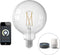 Calex Slimme Lamp - Wifi LED Filament Verlichting - Dimbaar - Warm Wit - E27 - Globe 12,5cm - 7,5W