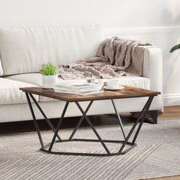 vidaXL - Koffietafel - Rook - Eik - 80x80x45 - cm - Geengineerd - Hout