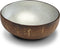 Noya - Coconut Bowl - Kokosnoot - Schaal Kom - Zilver Grijs Metallic Leaf
