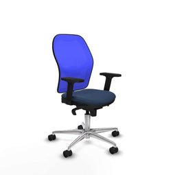 Piqueras y Crespo 2D086N0 - Gaming stoel - Hoogteverstelbaar met armleuning - Marineblauw