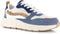 POSH by Poelman CHARLIE - Dames sneakers - Chunky zool 4 cm - Blauw (38)
