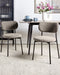 Set van 2 eetkamerstoelen CASEY Bouclé Taupe