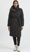 Vila Viwanas - Quilted Coat - Lichtgewicht met tailleriem - Zwart Dames Maat 36