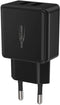 Ansmann HC212 - USB-oplader 12 W 2x USB-A - Intelligente laadstroomregeling - Zwart