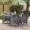 vidaXL - Tuinmeubels - met - Kussens - 4 - stuks - Lichtgrijs - Poly - Rattan