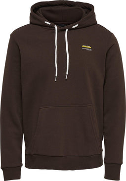 ONLY & SONS ONSOVE LIFE REG LOGO HOODIE - Sweat hoodie - Contrast trekkoord - Rood
