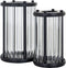 Richmond Windlicht Faey zwart groot (Black)
