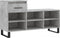 vidaXL - Schoenenkast - 102x36x60 - cm - bewerkt - hout - betongrijs