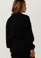 Guess Estelle RN LS Swtr - Dames Sweater - Met pailletten - Zwart - Maat S