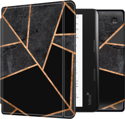 imoshion E-reader Hoesje - Geschikt voor Tolino Epos 3 - Design Slim Hard Case Sleepcover Bookcase met stand - Black Graphic
