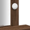 vidaXL - Kaptafel - met - LED - Verlichting - Bruin - Eiken - 50x41x140 - cm