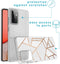 iMoshion Hoesje Geschikt voor Samsung Galaxy A72 Hoesje Siliconen - iMoshion Design hoesje - Wit / Meerkleurig / Goud / White Graphic