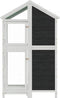 vidaXL Volière 97x81x152 cm massief grenenhout grijs