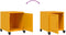 vidaXL - Nachtkastjes - 2 - st - 36x39x43,5 - cm - staal - mosterdgeel