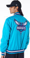 New Era - Charlotte Hornets - NBA Satin Turquoise Bomber Jacket