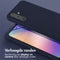 Selencia Hoesje Geschikt voor Samsung Galaxy A54 (5G) Hoesje Met Koord - Selencia Siliconen hoesje met afneembaar koord - Donkerblauw