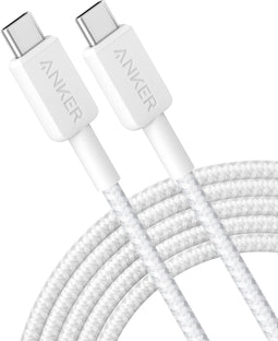 Anker A81F7G21 - USB-C Kabel - 60W Snelladen - Wit (3 meter)
