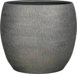 Mica Decorations Morgan Bloempot - 33x33x31 cm - Terra - Donkergrijs