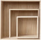 Creativ Company - Houten Showdozen - Set van 3 - Afmetingen 28x28x12,5 cm 21,5x21,5x12,5 cm 15x15x12,5 cm (3 stuks)