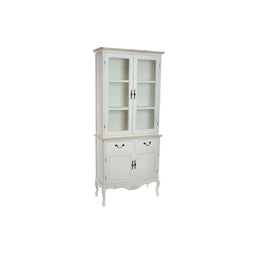 Display Standaard DKD Home Decor Kristal Hout Wit (88 x 40 x 200 cm)