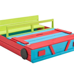 Swing King zandbak Auto 120x100x20cm - multikleur