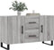 vidaXL - Dressoir - 100x36x60 - cm - bewerkt - hout - grijs - sonoma - eikenkleurig