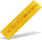 Aristo lettersjabloon - afmetingen 180x40mm - letterhoogte 5mm - H-profiel - oranje transparant - AR-5301/5