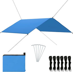 vidaXL - Afdekzeil - 4x4 - m - blauw