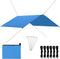vidaXL - Afdekzeil - 4x4 - m - blauw