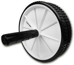 Tunturi Dubbele Trainingswiel - Buikspiertrainer - Dubbel stabiel - Zwart