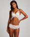 Hunkemöller Marilee - Voorgevormde longline beugel bh - Kant - Wit - maat E85
