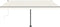 vidaXL - Luifel - vrijstaand - handmatig - uittrekbaar - 400x300 - cm - crèmekleurig