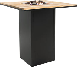 Cosi Fires - Vuurtafel Cosiloft Bartafel Black / Teak - Vuurtafels - Hout - Zwart