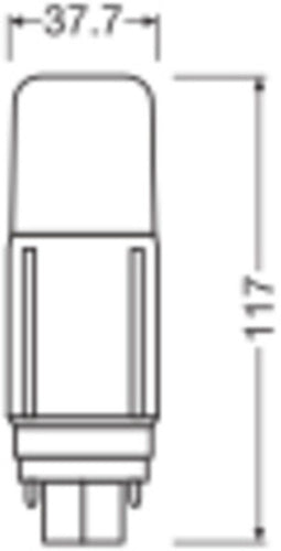 OSRAM DULUX LED lamp D18 VT EM, 7,5W, 950lm, 4000K